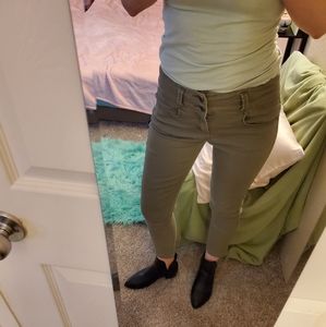 Tinseltown Olive Green Capris